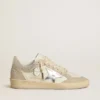 Women's Ball Star LTD in nappa leather and suede with silver leather star and Swarovski crystals