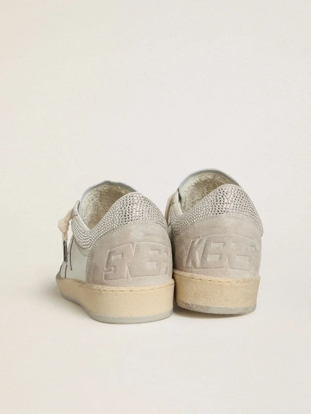 Women's Ball Star LTD in nappa leather and suede with silver leather star and Swarovski crystals