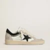 Women's Ball Star LTD in nappa with black crystal star and beige suede inserts