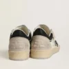 Women's Ball Star LTD in nappa with black crystal star and beige suede inserts