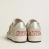 Women's Ball Star LTD in pink and beige suede with pearl-gray leather heel tab