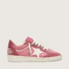 Women’s Ball Star LTD in pink suede with cream leather star and red suede inserts
