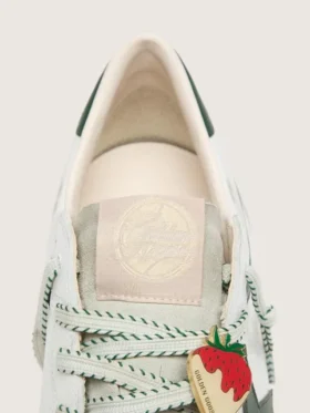 Women’s Ball Star LTD in white leather with green star and Skins