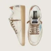 Women’s Ball Star LTD in white leather with light blue embroidered star