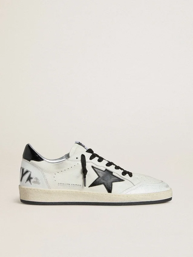 Men's Ball Star Wishes in nappa with black naplak star and heel tab