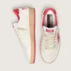 Men’s Ball Star Wishes in white leather with a red star and heel tab