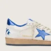 Women’s Ball Star Wishes in white nappa leather with bright blue star and heel tab