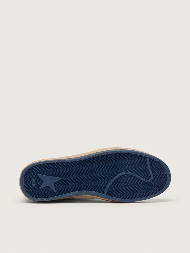 Women’s Ball Star Wishes in white nappa leather with bright blue star and heel tab