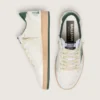 Women's Ball Star Wishes in white nappa leather with green leather star and heel tab