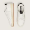 Ball Star with ice-gray suede star and glossy black leather heel tab