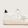 Ball Star with ice-gray suede star and glossy black leather heel tab
