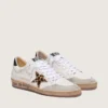 Women's Ball Star with leopard print pony skin star and black heel tab