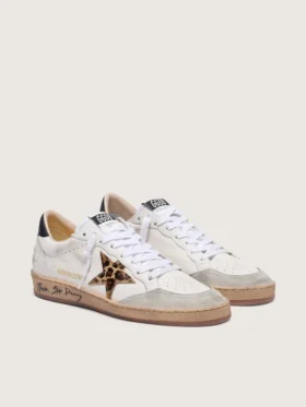 Women’s Ball Star with leopard print pony skin star and black heel tab