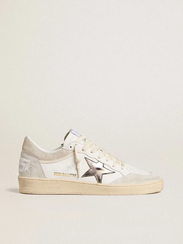 Women's Ball Star with metallic leather star and glossy leather heel tab