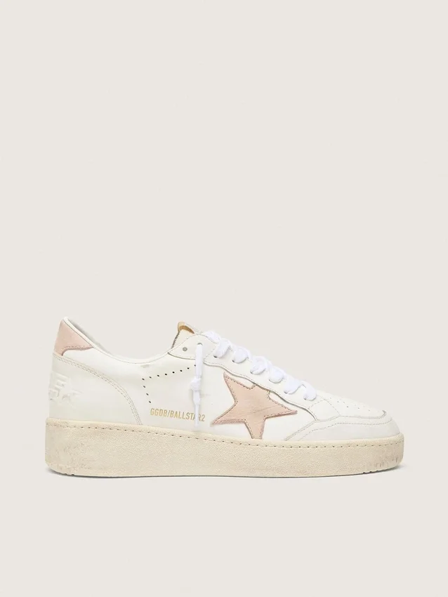 Women's Ball Star with pink nubuck star and heel tab