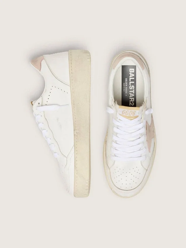 Women's Ball Star with pink nubuck star and heel tab