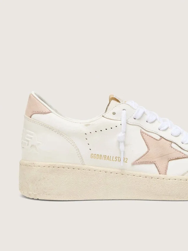 Women's Ball Star with pink nubuck star and heel tab