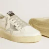 Women's Ball Star with silver leather star and silver glitter heel tab