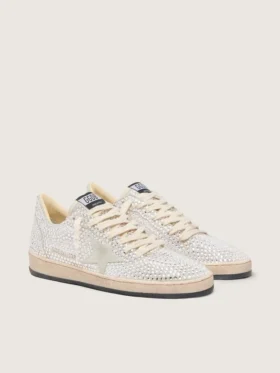 Women’s Ball Star with Swarovski crystals and gray suede star