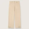 Women's beige viscose pants