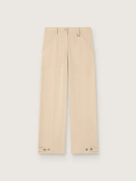 Women's beige viscose pants