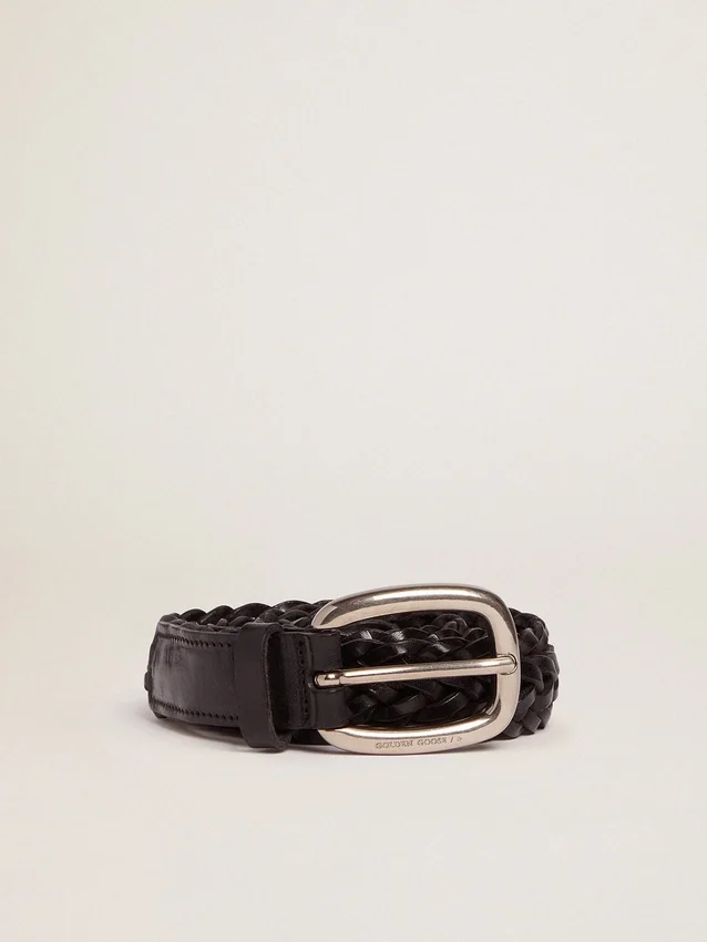 Women's belt in black leather