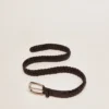 Women's belt in black leather