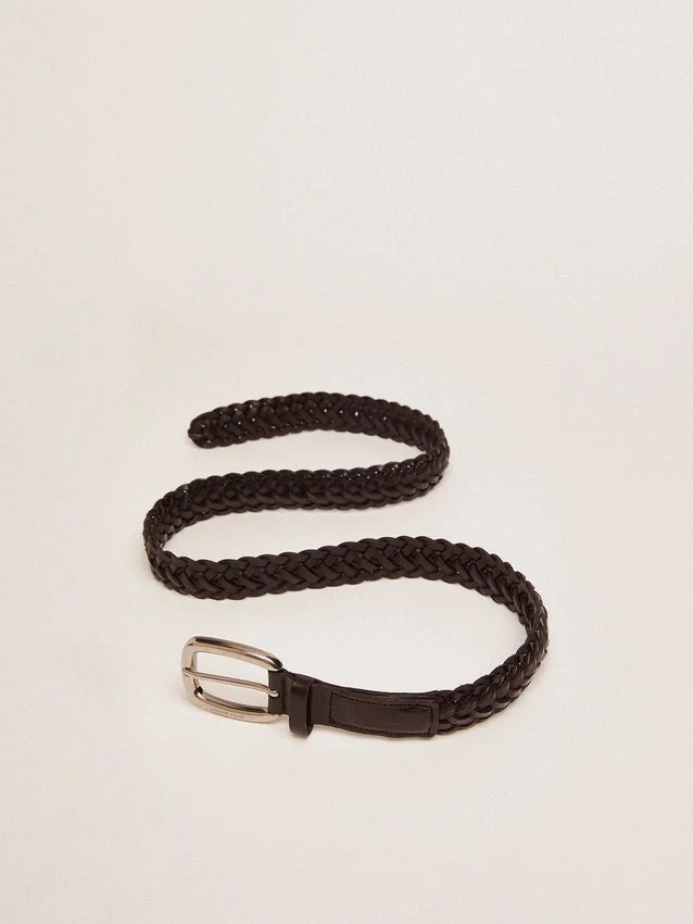 Women's belt in black leather