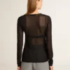 Women's black crew neck t-shirt