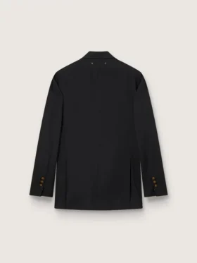 Women’s black double-breasted blazer