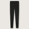 Women's black high-waist sports leggings