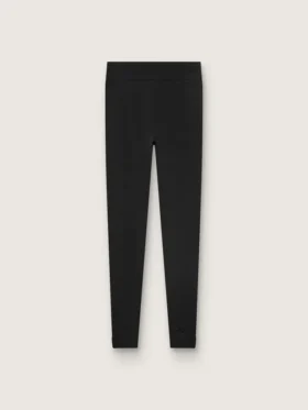 Women's black high-waist sports leggings