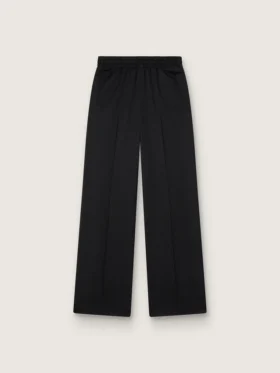 Women’s black lightweight wool joggers