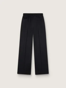 Women’s black lightweight wool joggers