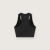 Women's black sports bra
