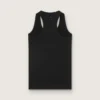 Women's black sports tank top