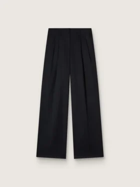 Women’s black wool gabardine pants