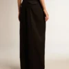 Women’s black wool gabardine pants