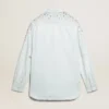 Women's bleached boyfriend shirt with cabochon crystals