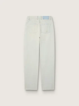 Women’s bleached jeans with cabochon crystals