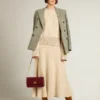 Women's boxy sweater in wool with hotfix crystal decoration
