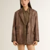Women's wool bomber jacket
