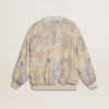 Women’s cardigan with floral print and embroidery