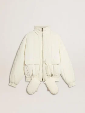 Women’s cream padded jacket
