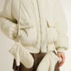 Women’s cream padded jacket