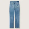 Women's cropped flared jeans with medium wash