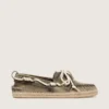 Men’s Cruise espadrilles in military-green canvas with white hiking laces