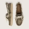 Men’s Cruise espadrilles in military-green canvas with white hiking laces