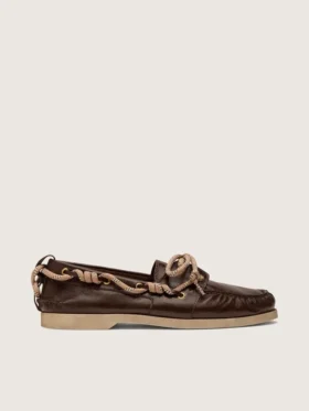 Men's Cruise loafer in glossy dark brown leather