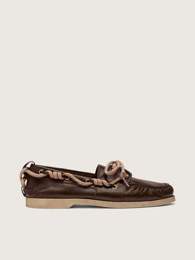 Men's Cruise loafer in glossy dark brown leather